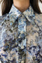 Cyrus Silk Puff Sleeve Blouse-Blouse-WE ARE KINDRED-AU 6 / US 2-ULTRAMARINE FLORAL-Urbanheer