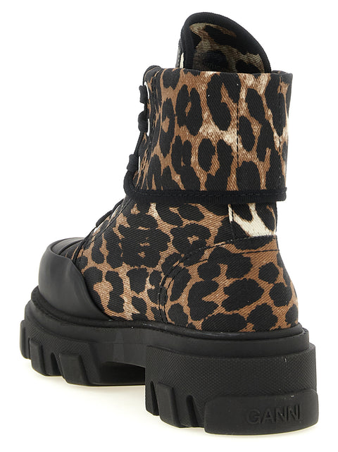 Ganni Denim Ankle Boots