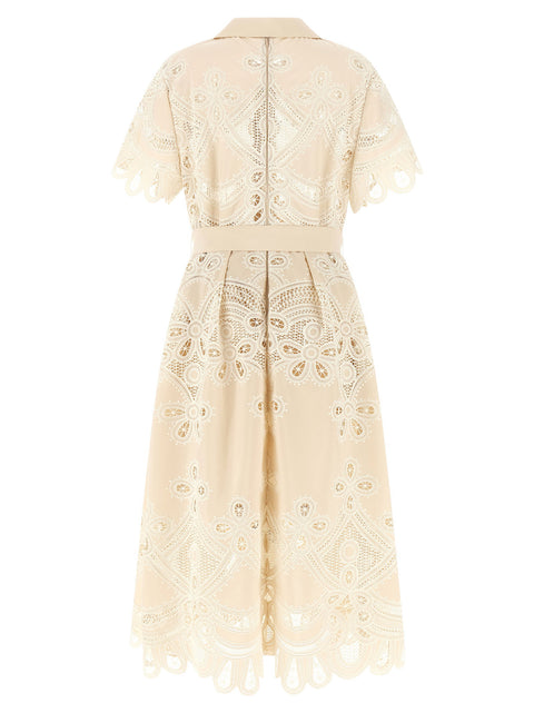 Elie Saab Carving Embroidery Dress
