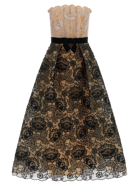 Elie Saab Guipure Lace Dress