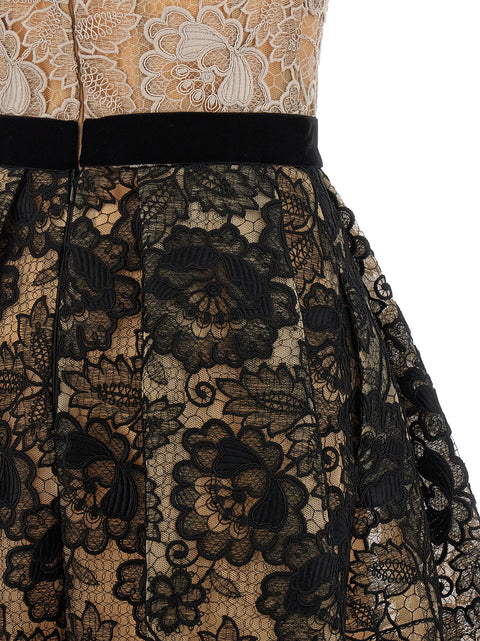 Elie Saab Guipure Lace Dress