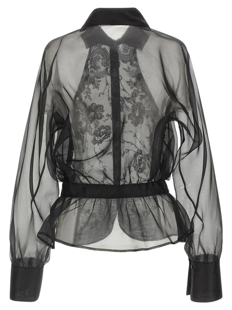 Ermanno Scervino Silk And Lace Shirt