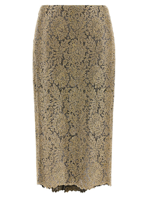 Ermanno Scervino Embroidered Tulle Skirt