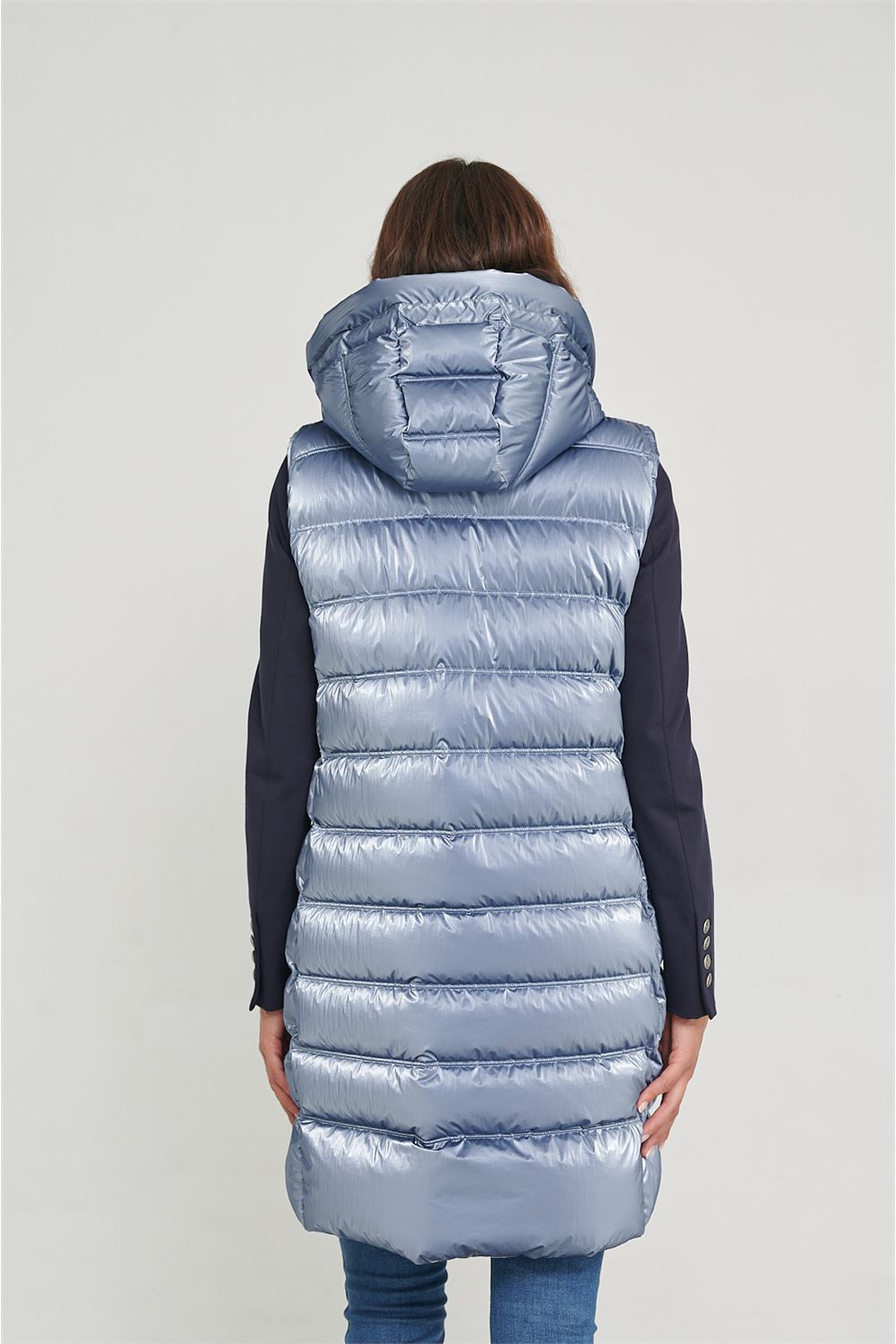 DAKOTA WOMAN LONG VEST AZUL ACERO-Vest-Henry Arroway-S-AZUL ACERO-Urbanheer