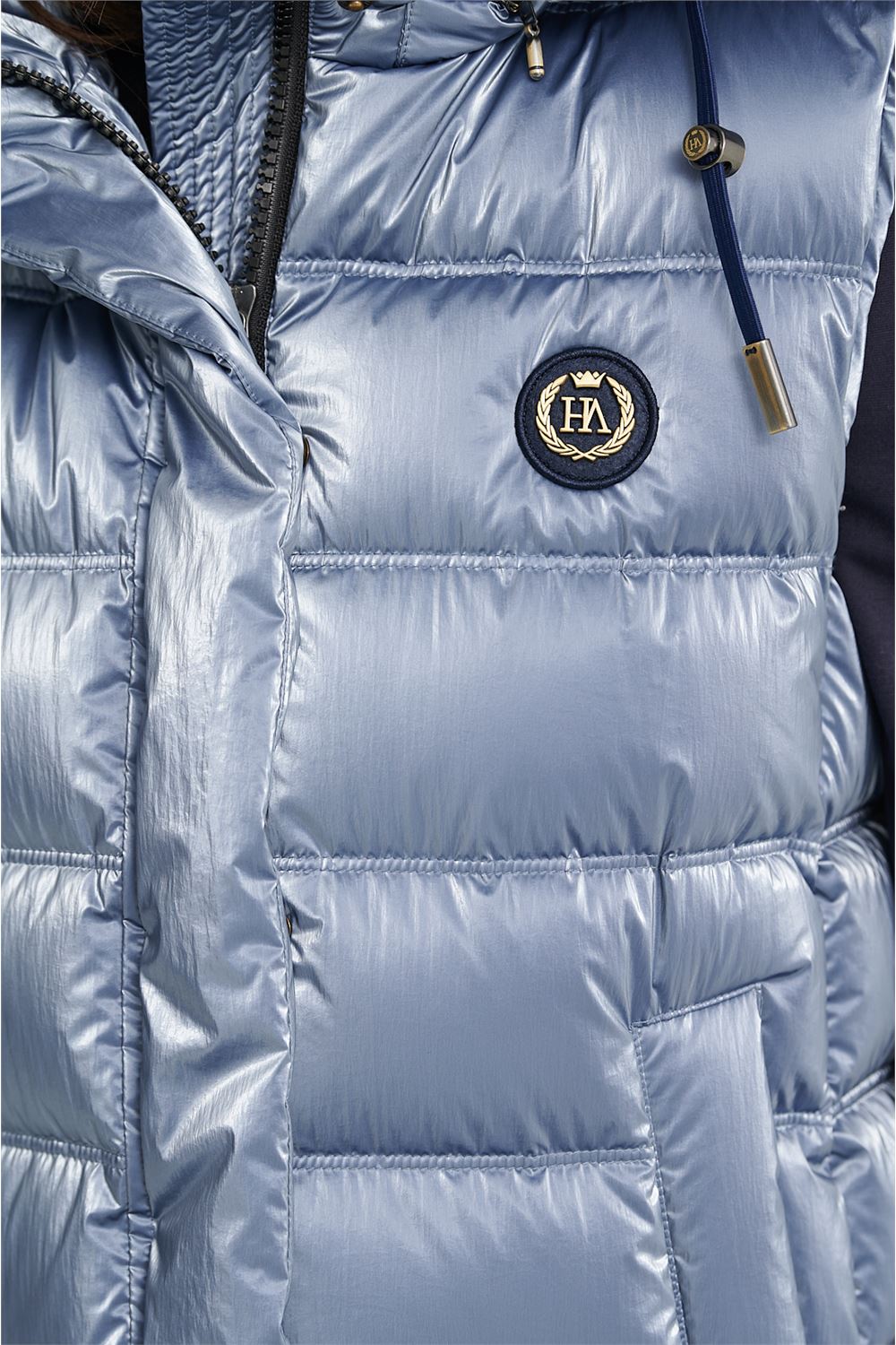 DAKOTA WOMAN LONG VEST AZUL ACERO-Vest-Henry Arroway-S-AZUL ACERO-Urbanheer