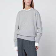 DARKPARK Grey melange cashmere blend sweatshirt