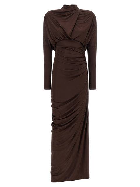 Balmain Draped Jersery Dress