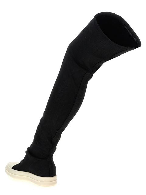 Drkshdw High Sock Sneaks Denim Boots