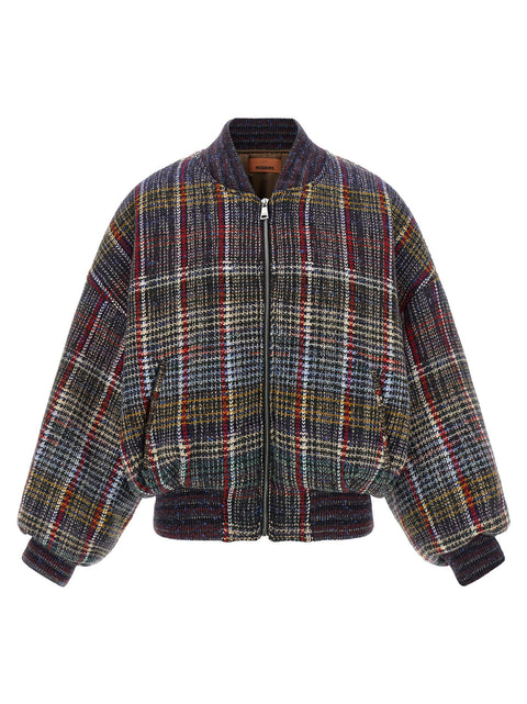 Missoni Check Pattern Bomber Jacket