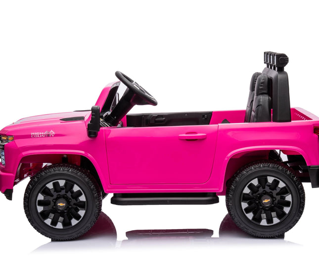 24V 4x4 Chevrolet Silverado 2 Seater Ride on Truck-Toys - Kids-Freddo Toys-Pink-Urbanheer