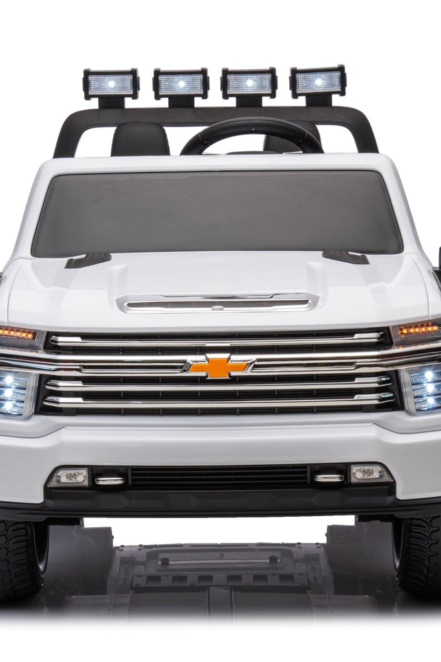 24V 4x4 Chevrolet Silverado 2 Seater Ride on Truck-Toys - Kids-Freddo Toys-White-Urbanheer