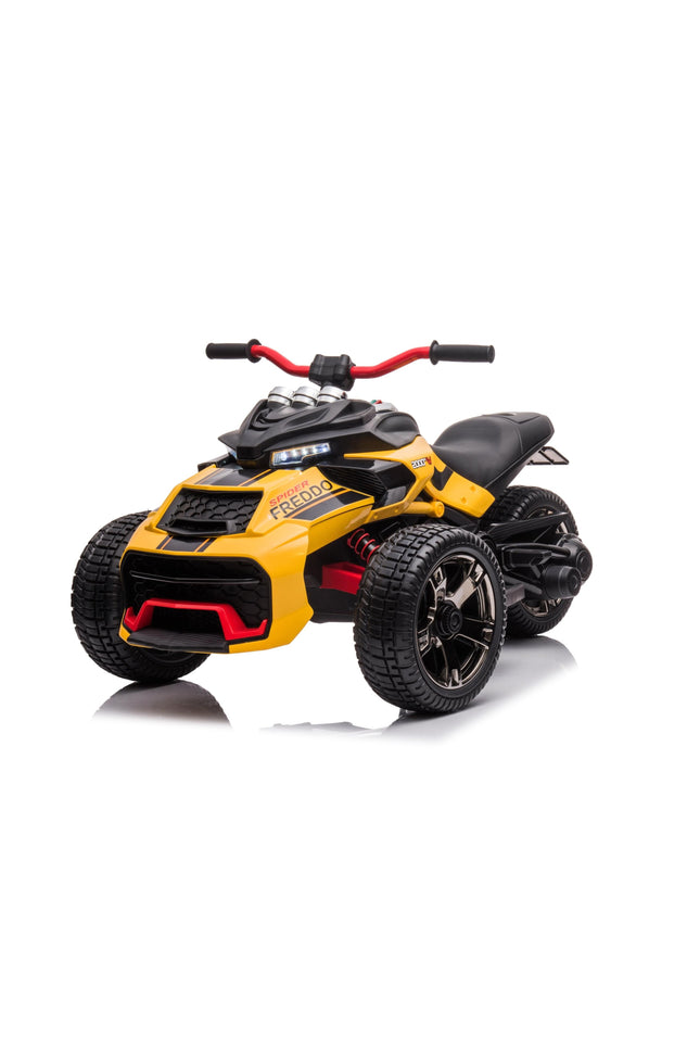 24V Freddo Spider 2 Seater Ride-on 3 Wheel Motorcycle-Toys - Kids-Freddo Toys-Yellow-Urbanheer