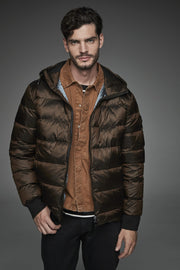 Men Short down jacket DWAYNE Moka-Jacket-Henry Arroway-S-Moka-Urbanheer