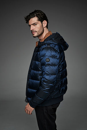 Men Short down jacket DWAYNE NAVY-Jacket-Henry Arroway-S-NAVY-Urbanheer