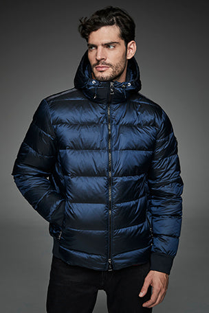 Men Short down jacket DWAYNE NAVY-Jacket-Henry Arroway-S-NAVY-Urbanheer