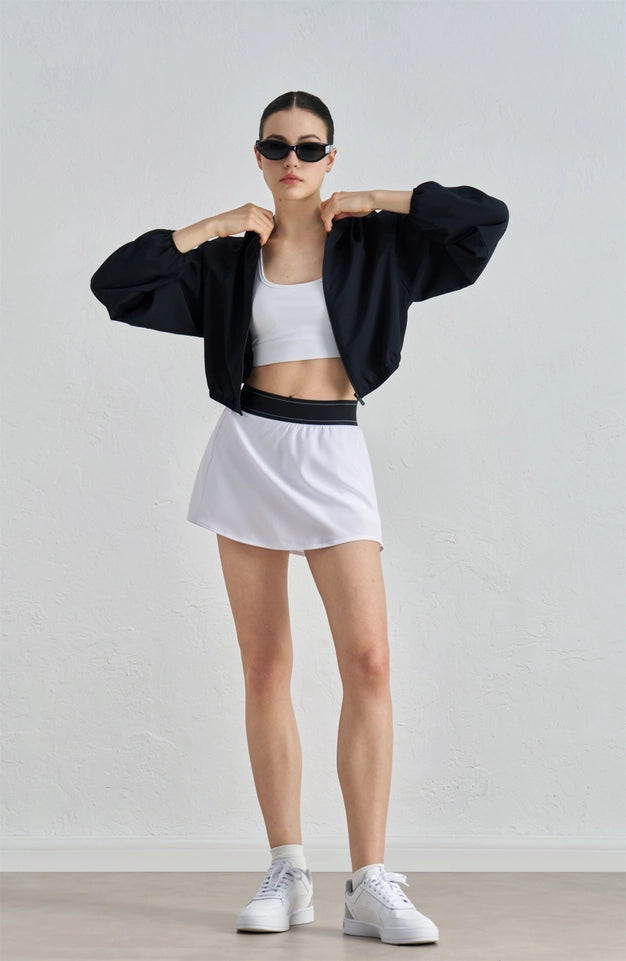 Daisy Airplus Lightweight Crop Active Jacket Black-Jacket-91thelabel-S-Black-Urbanheer
