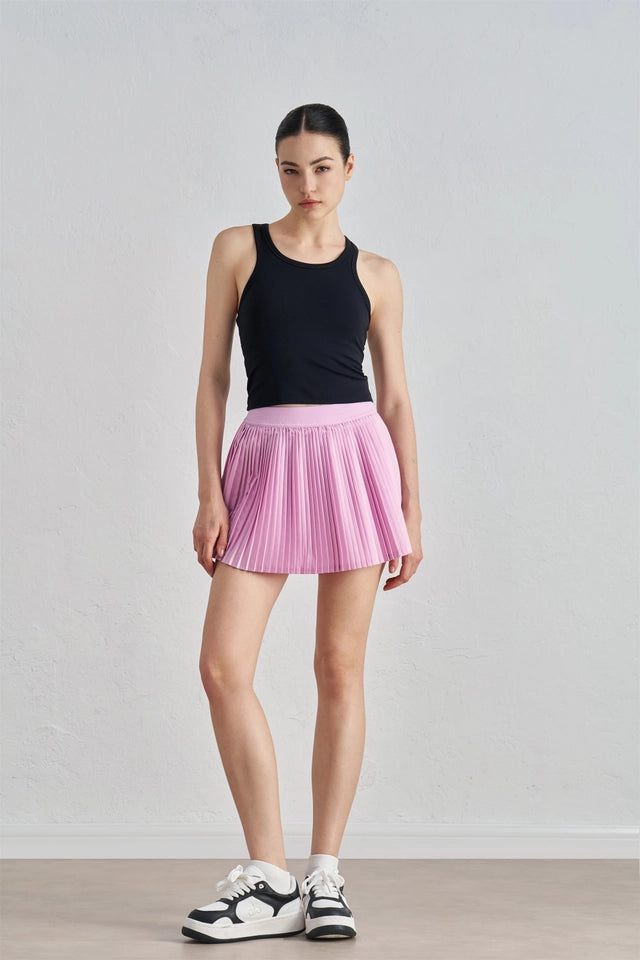 Daisy Pleated Tennis Skirt Pale Rose-Skirt-91thelabel-S-Pale Rose-Urbanheer