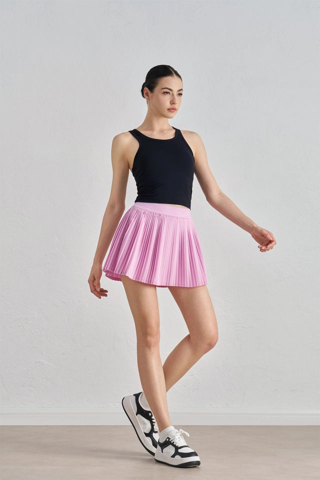 Daisy Pleated Tennis Skirt Pale Rose-Skirt-91thelabel-S-Pale Rose-Urbanheer