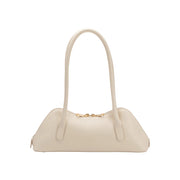 Dakota Ivory Recycled Vegan Shoulder Bag-Bag-Melie Bianco-13"W x 4.5"H x 3"D-Urbanheer