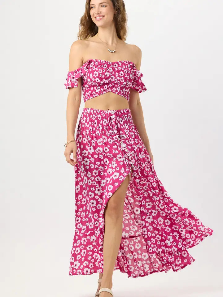 Dakota Skirt Bali Isle Berry-Skirt-Tiare Hawaii-One Size-Bali Isle Berry-Urbanheer