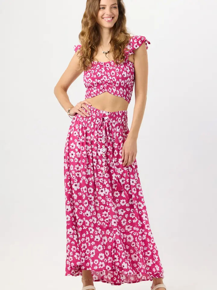 Dakota Skirt Bali Isle Berry-Skirt-Tiare Hawaii-One Size-Bali Isle Berry-Urbanheer