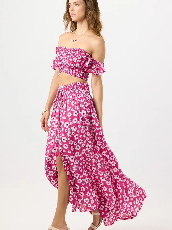 Dakota Skirt Bali Isle Berry-Skirt-Tiare Hawaii-One Size-Bali Isle Berry-Urbanheer