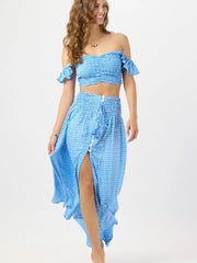 Dakota Skirt Sleet Sky-Skirt-Tiare Hawaii-One Size-Sleet Sky-Urbanheer