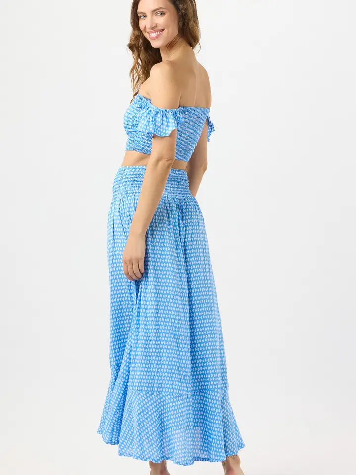 Dakota Skirt Sleet Sky-Skirt-Tiare Hawaii-One Size-Sleet Sky-Urbanheer