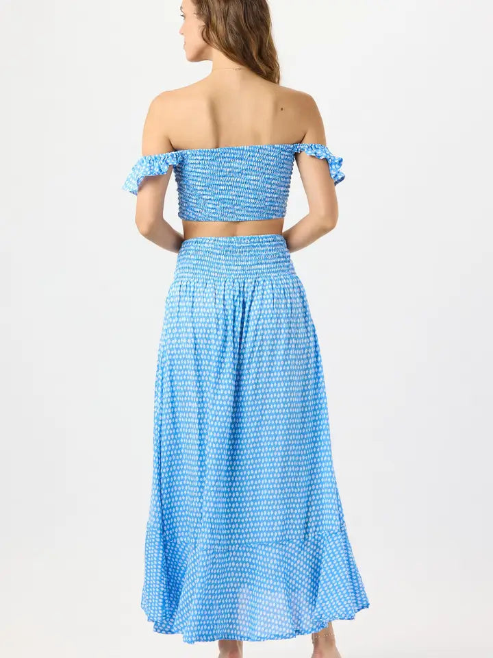 Dakota Skirt Sleet Sky-Skirt-Tiare Hawaii-One Size-Sleet Sky-Urbanheer