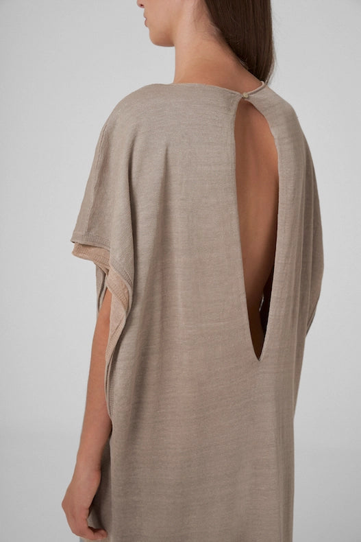 Dana Linen Kaftan Dress-Dress-Leap Concept-M-Mink-Urbanheer