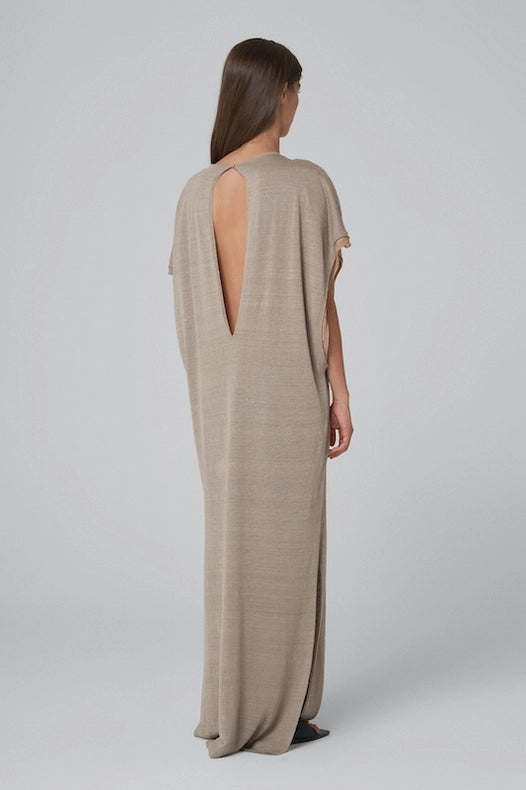Dana Linen Kaftan Dress-Dress-Leap Concept-M-Mink-Urbanheer
