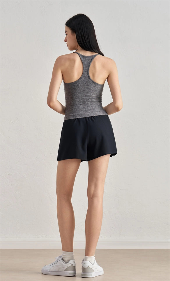 Dara Crossover Waistband Active Short Black-Short-91thelabel-S-Black-Urbanheer
