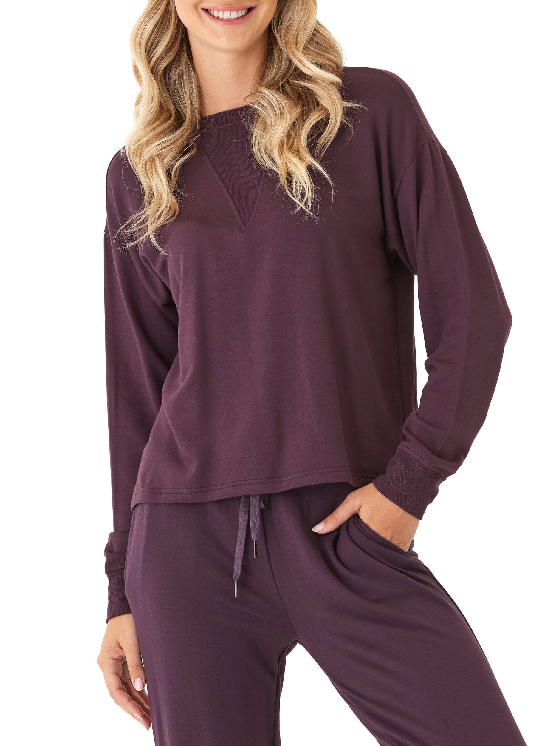 Darby Feather Fleece Panel Pullover