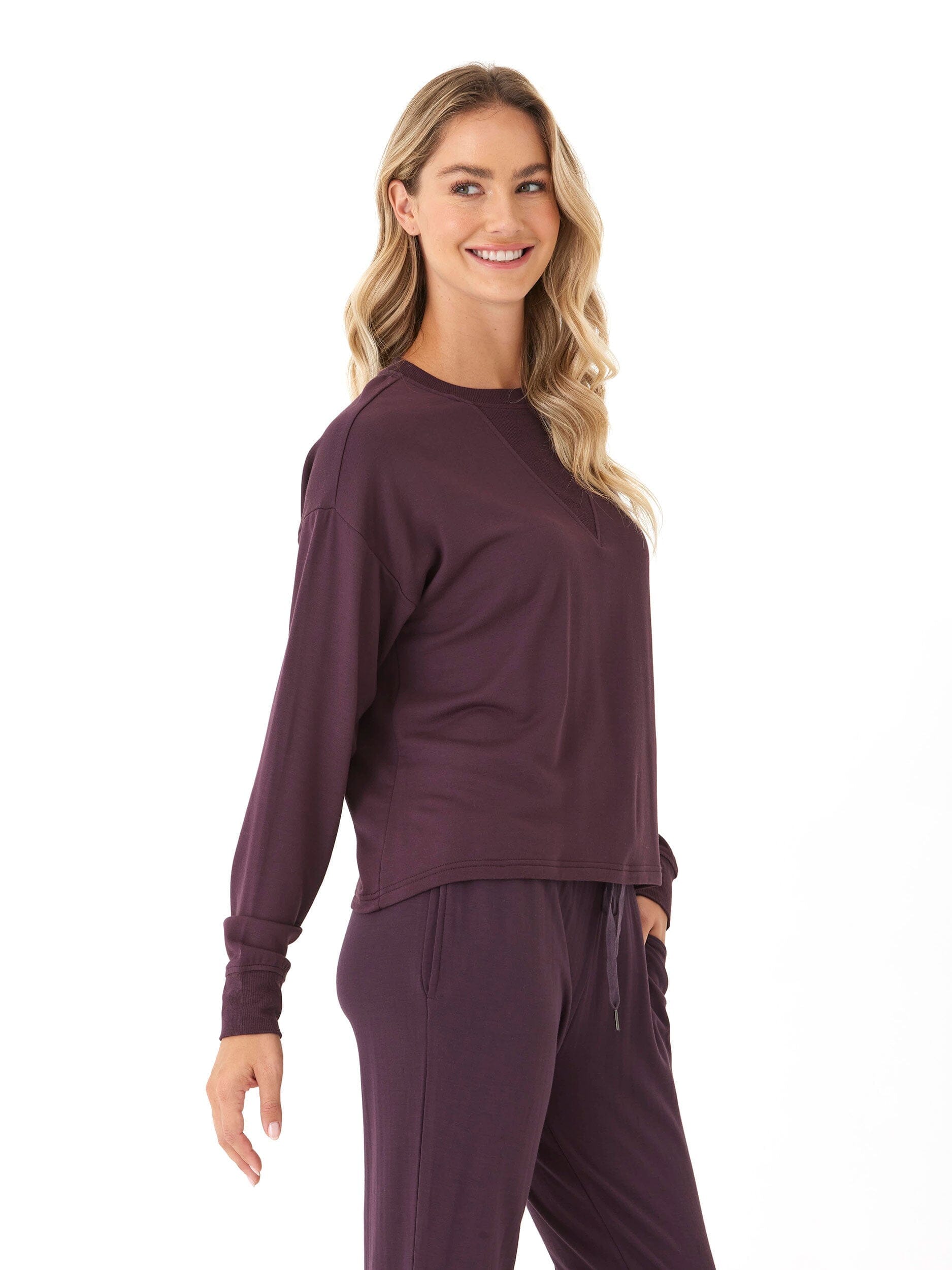 Darby Feather Fleece Panel Pullover