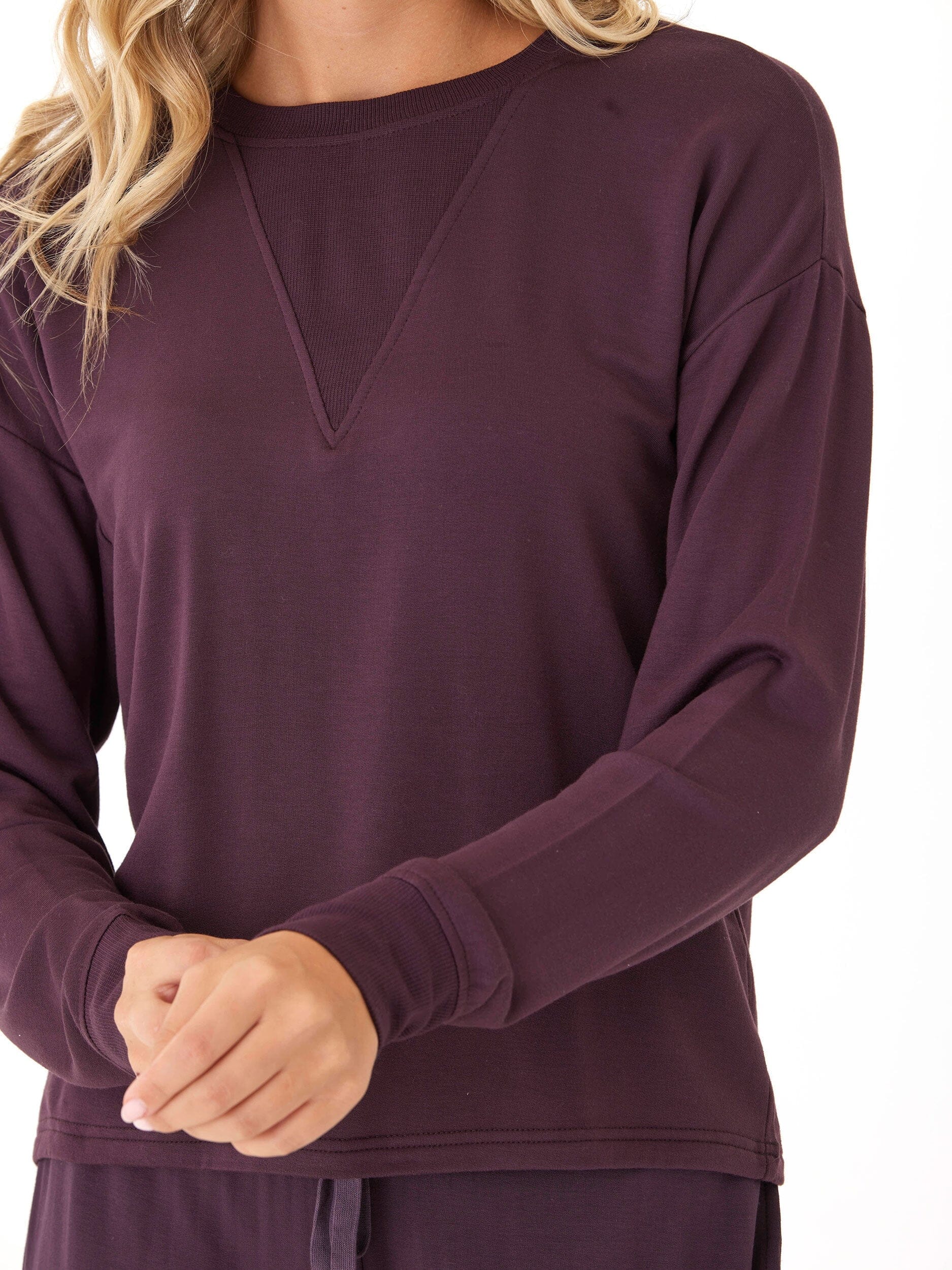 Darby Feather Fleece Panel Pullover
