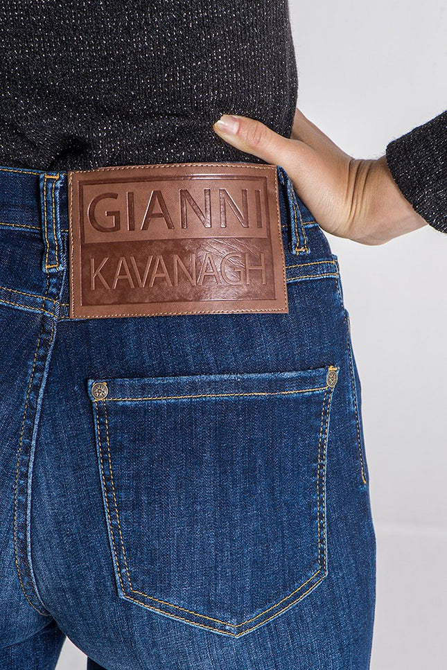 Dark Blue Core Skinny Jeans-Gianni Kavanagh-Urbanheer