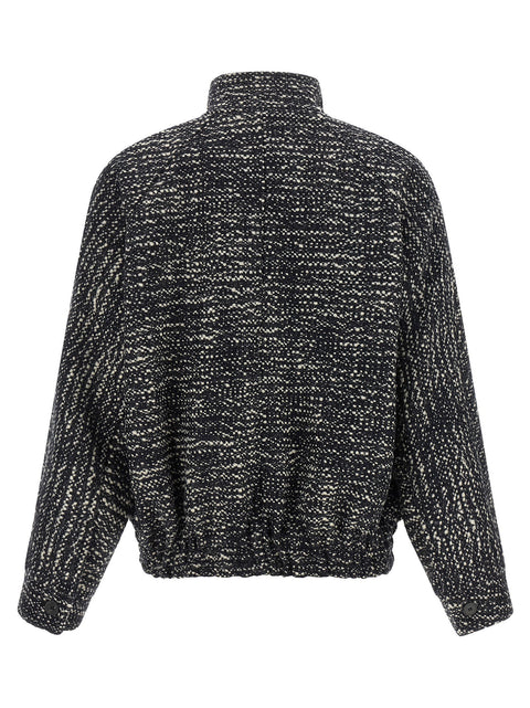 Darkpark Lee Bouclé Wool Bomber Jacket