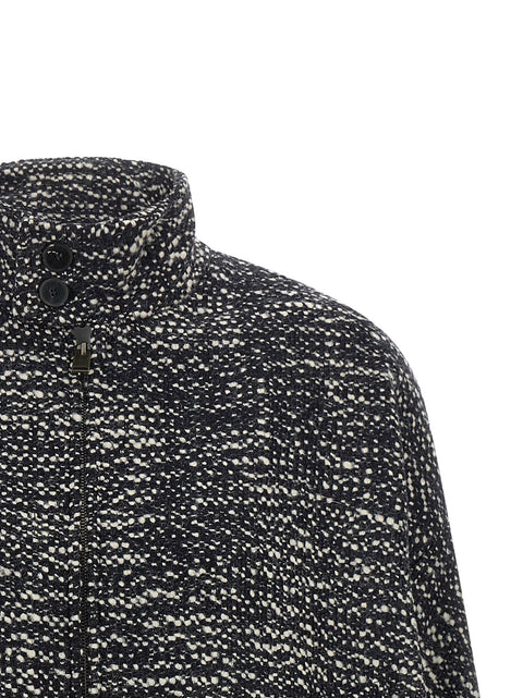 Darkpark Lee Bouclé Wool Bomber Jacket