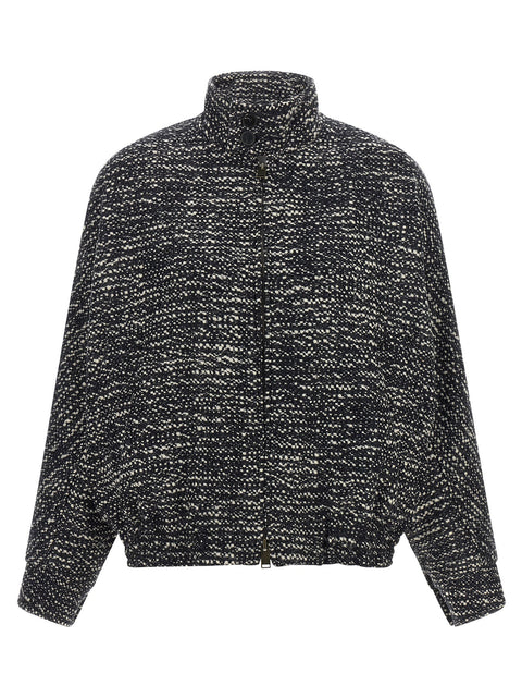 Darkpark Lee Bouclé Wool Bomber Jacket