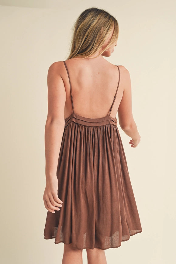 Darsi Dress Chocolate-Dress-AEMI + CO-S-Urbanheer