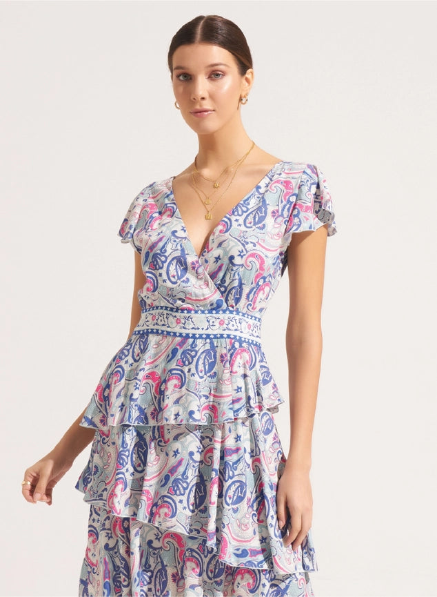 Darya Mini Dress Daviana Crimson-Dress-Morrato Bali-XS-Urbanheer