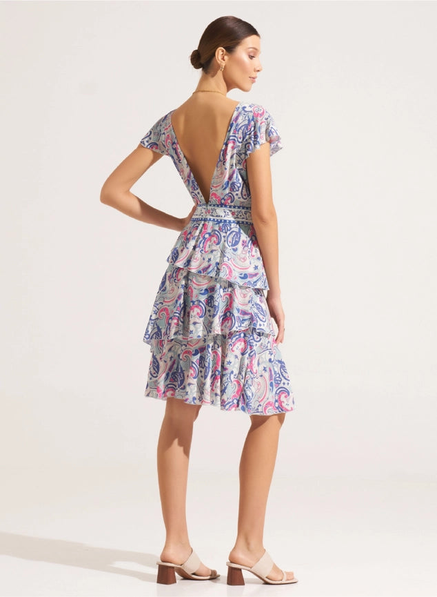 Darya Mini Dress Daviana Crimson-Dress-Morrato Bali-XS-Urbanheer