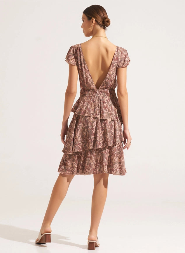 Darya Mini Dress Maizey Moccasin-Dress-Morrato Bali-XS-Urbanheer