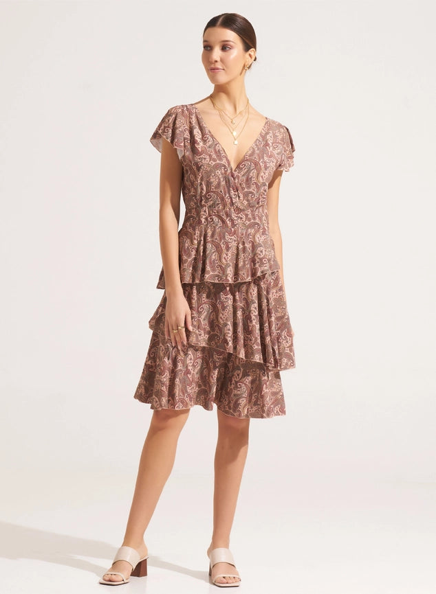 Darya Mini Dress Maizey Moccasin-Dress-Morrato Bali-XS-Urbanheer