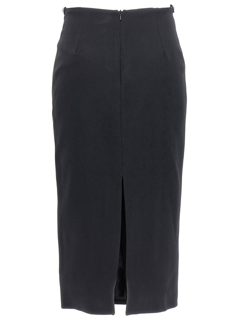 David Koma Puffer Circle Embroidery Skirt