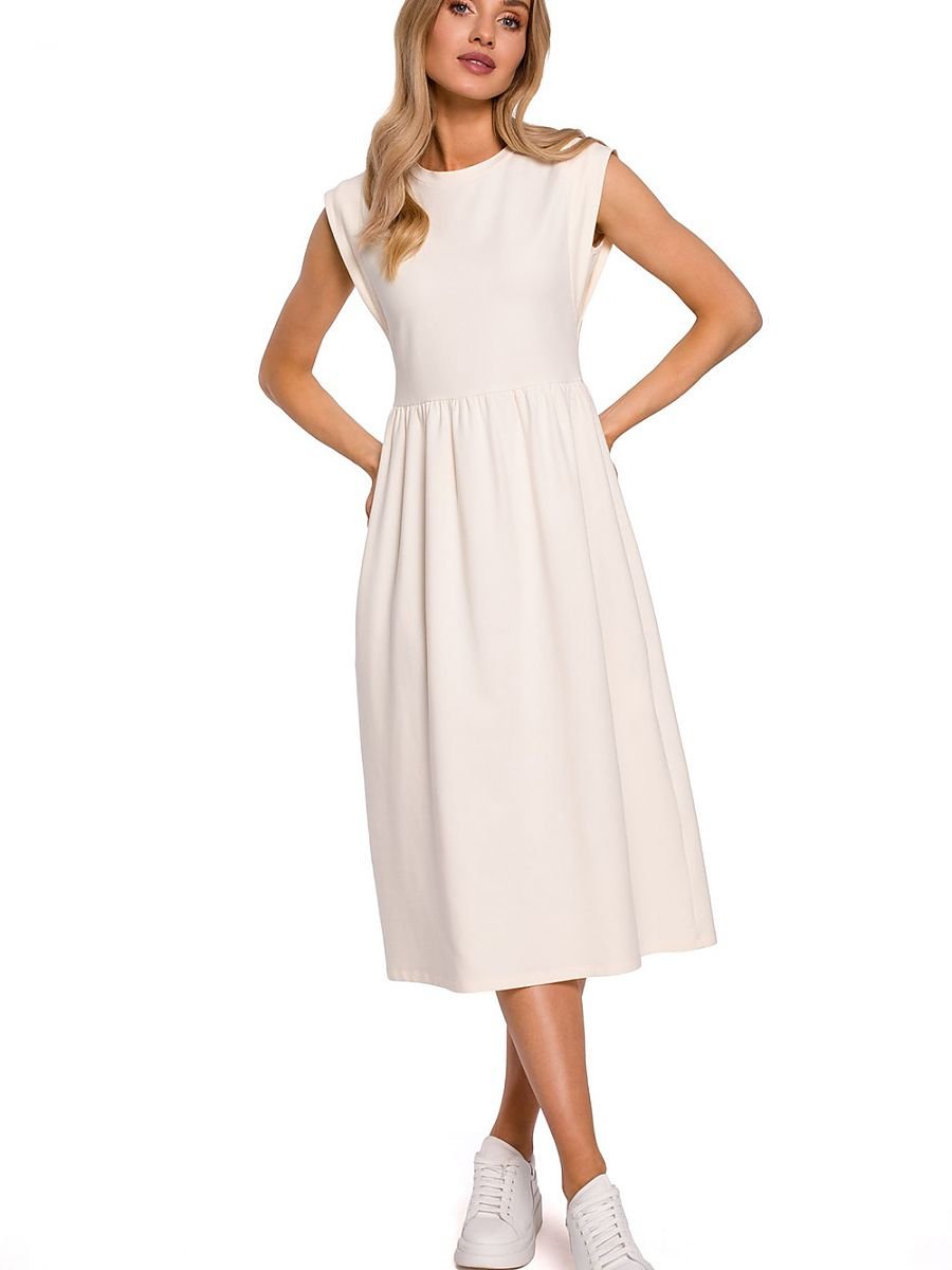 Daydress Women Outfit 153679 Moe-Day Dresses-Moe-beige-L-Urbanheer