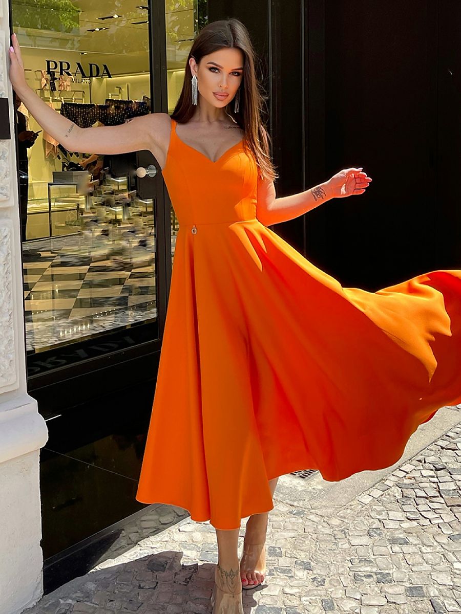 Daydress Women Outfit 167872 Bicotone-Day Dresses-Bicotone-orange-34-Urbanheer