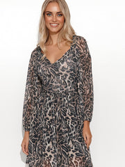 Daydress Women Outfit 177885 Makadamia-Day Dresses-Makadamia-multicolor-40/42-Urbanheer