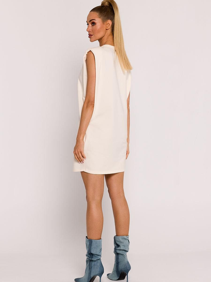 Daydress women outfit 193557 Moe-Day Dresses-Moe-beige-L-Urbanheer