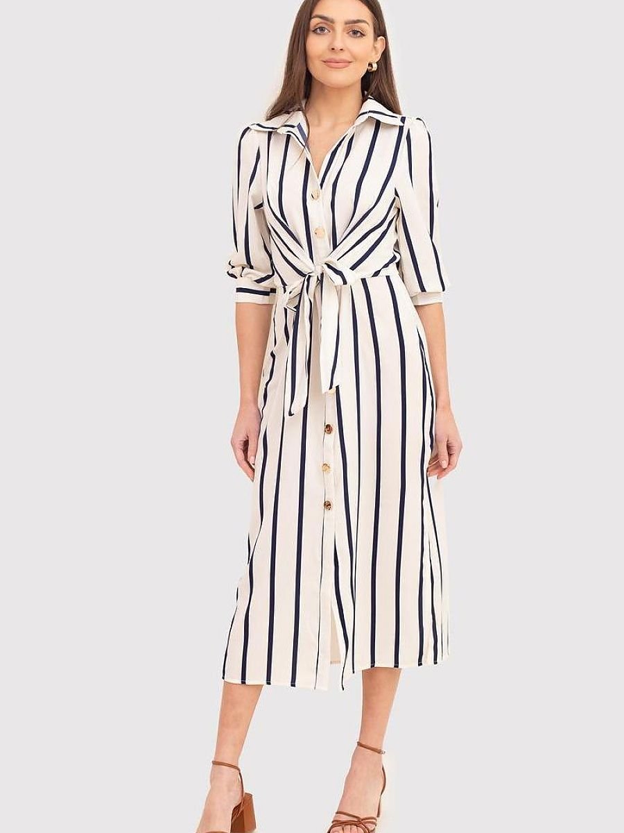 Daydress Women Outfit 195486 Ax Paris-Day Dresses-Ax Paris-beige-L-Urbanheer